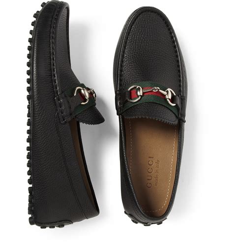 gucci leather shoes for men black